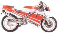 NSR model list 1989 NSR 250R - 82K Fighting red colors